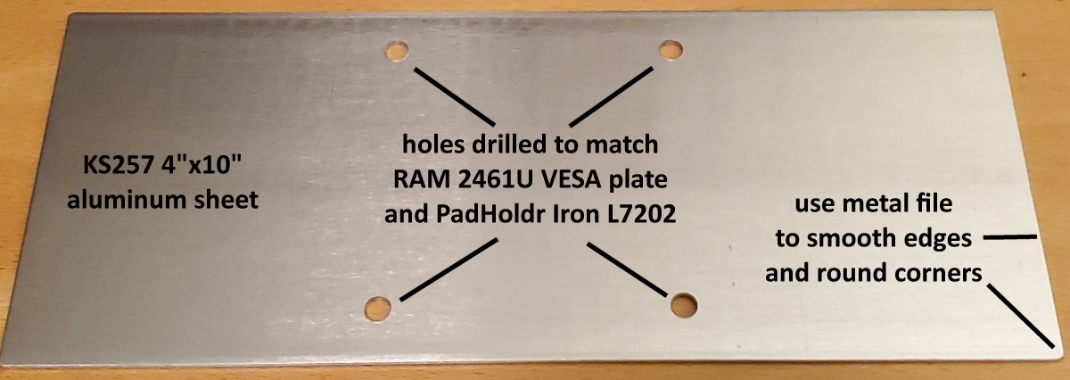 Battery mounting plate holes